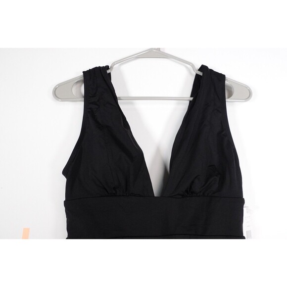 NWT Andie Swim Mykonos LT One Piece Smooth Black Swimsuit, Size Small Tall ST - Picture 6 of 11
